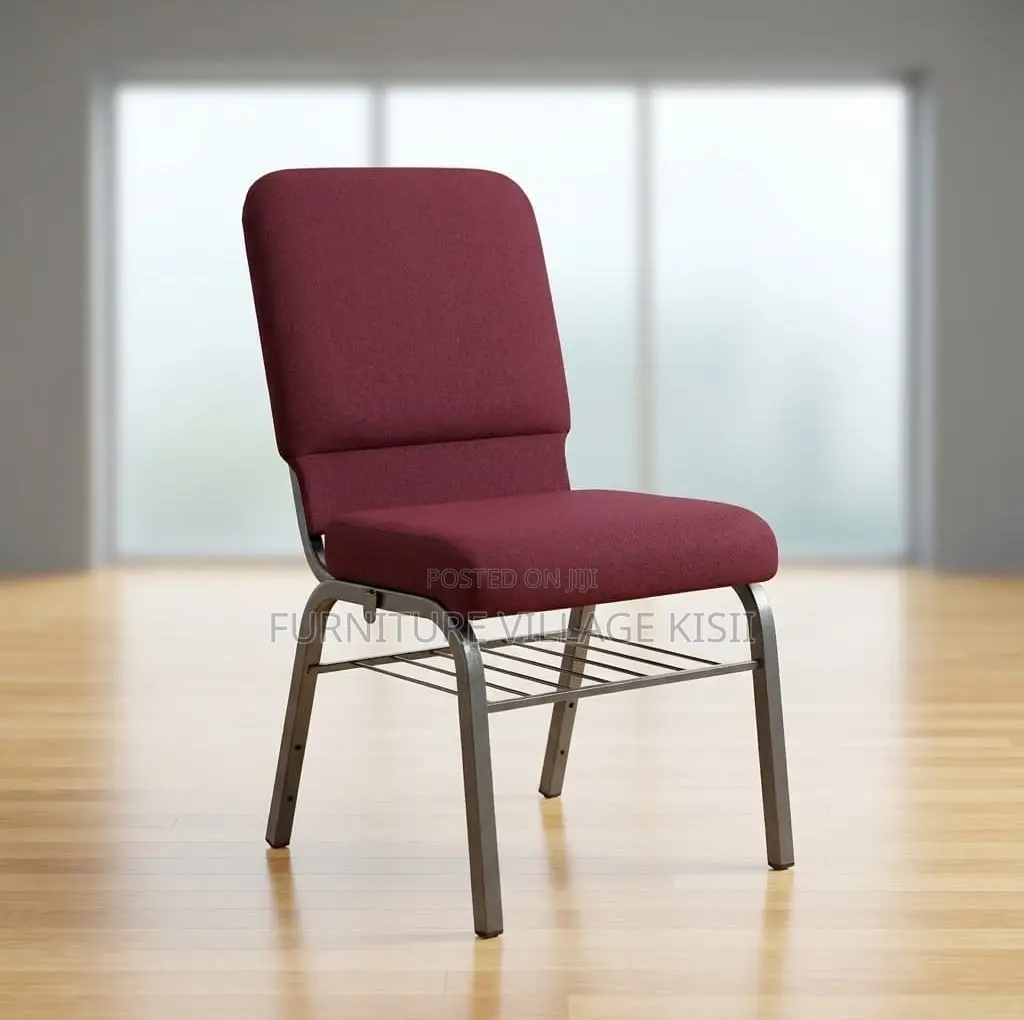 Conference Chair; Fabric Armless Stackable Meeting Rooms Chair