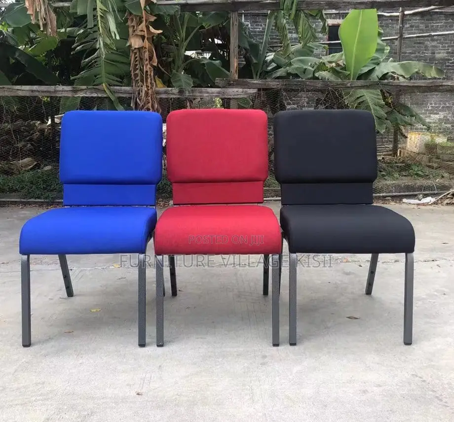Conference Chair; Fabric Armless Stackable Meeting Rooms Chair