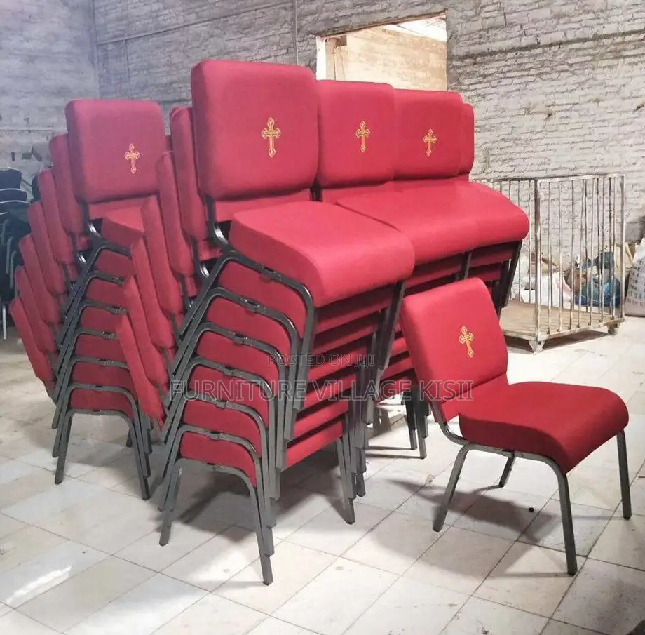 Conference Chair; Fabric Armless Stackable Meeting Rooms Chair