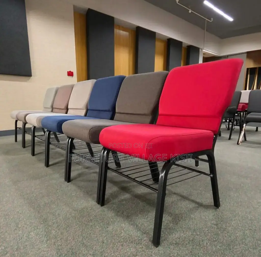 Conference Chair; Fabric Armless Stackable Meeting Rooms Chair