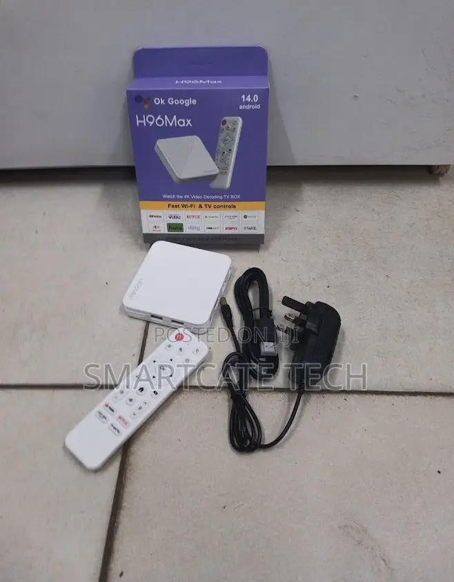 H96 Max 2gb/16gb Smart Android TV Box – Android 14, 4K & WiFi 6