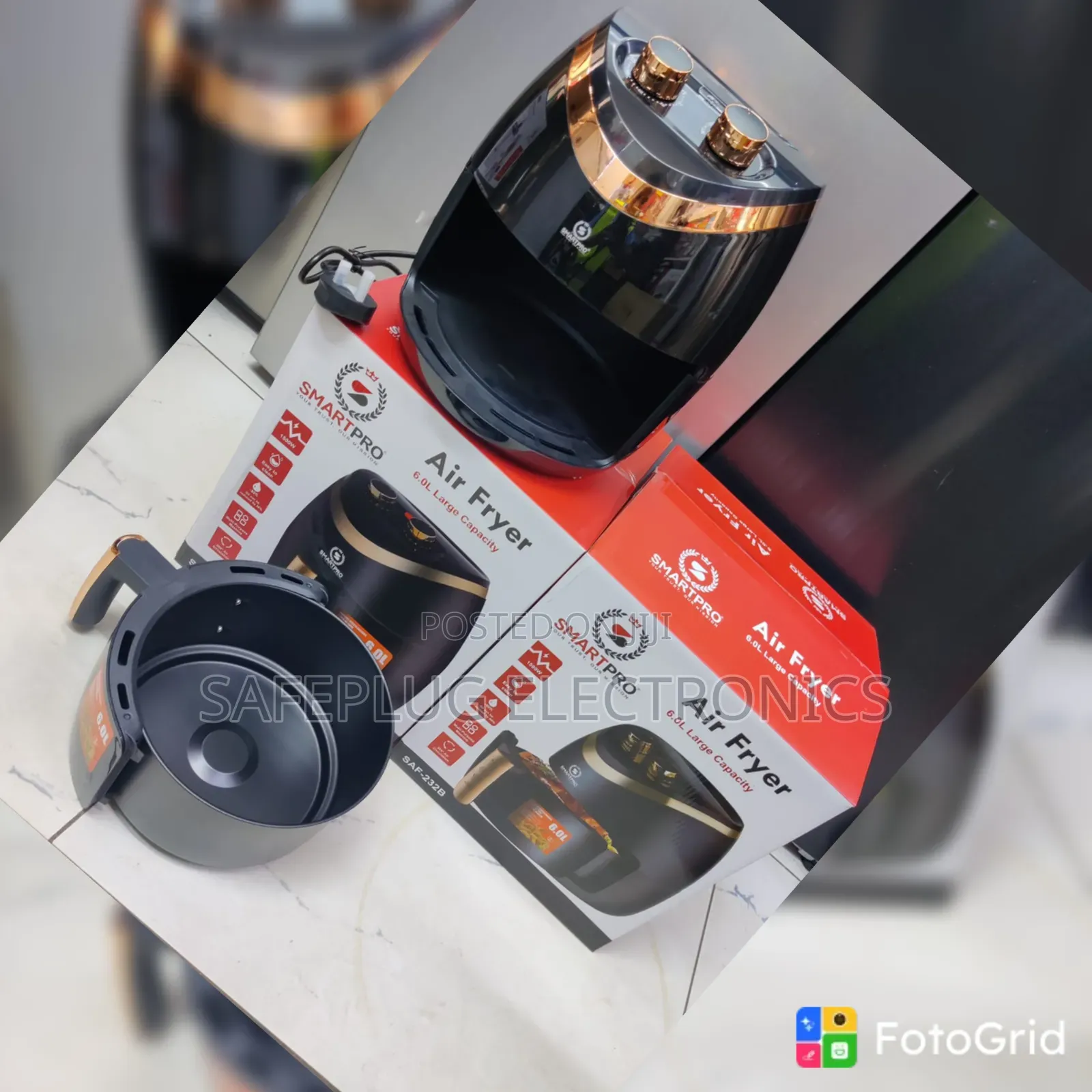 SmartPro 6-Litre Air Fryer – Powerful & Easy-Clean Kitchen Appliance