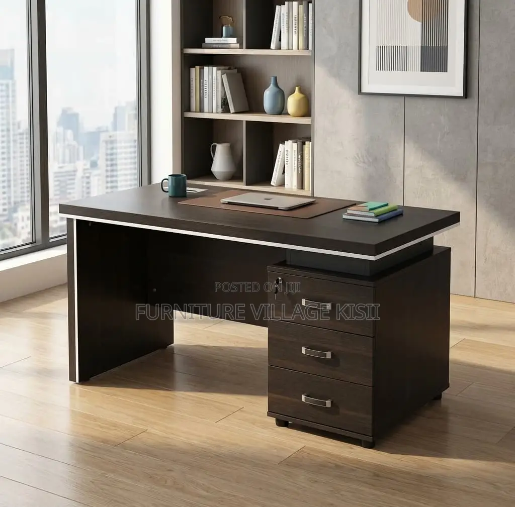 Office Desk; 1.2M Executive Dark Desk.