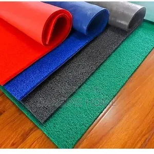 Red, Grey Color PVC Spaghetti Carpet