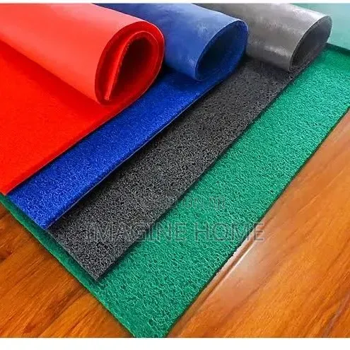 Red, Grey Color PVC Spaghetti Carpet