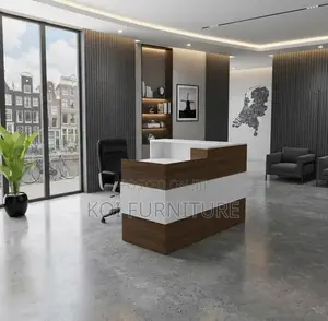 Reception Desk; 1400mm Office Elegant Front Welcome Desk