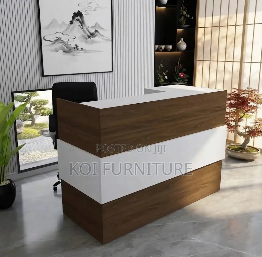 Reception Desk; 1400mm Office Elegant Front Welcome Desk