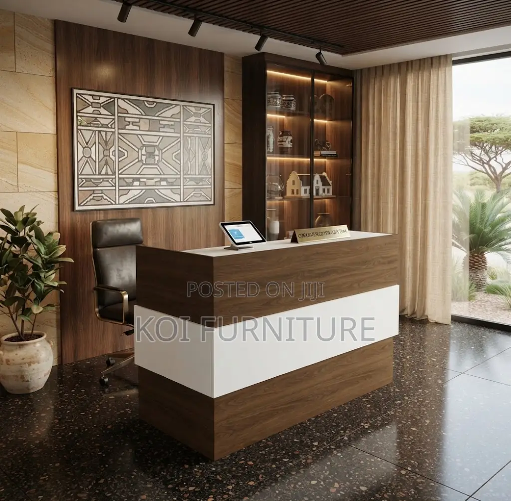 Reception Desk; 1400mm Office Elegant Front Welcome Desk