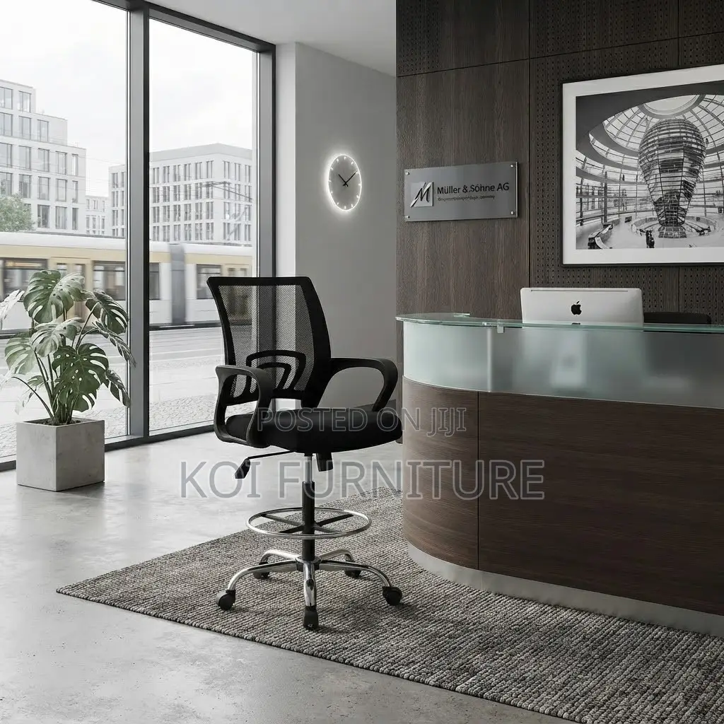 Office Chairs; Mid Back Long High Clerical Reecptionist Office Chairs