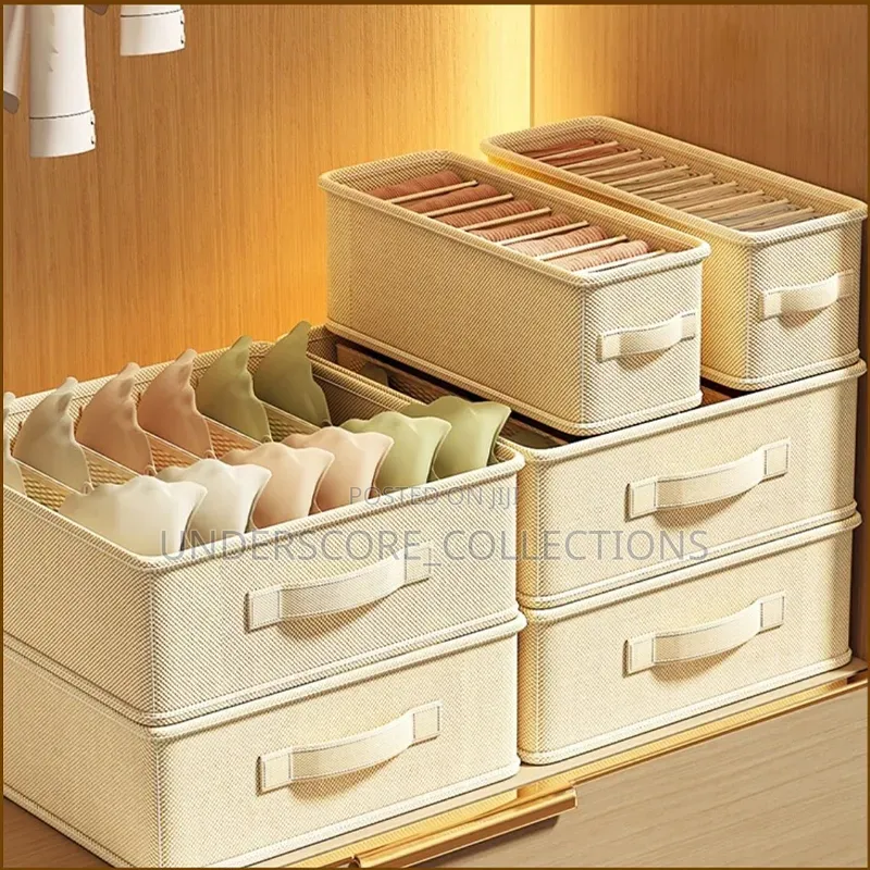 *3pc Set Wardrobe  Storage Box Bra Drawer Wardrobe Storage Pants