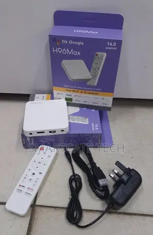 H96 Max Smart Android TV Box 2gb/16gb –Android 14, 4K & Voice Control