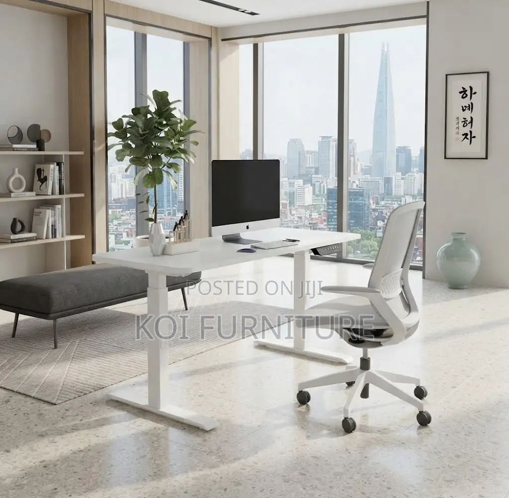 Office Desk; 1800MM Electric Ergonomic Digital Desk With Power Button