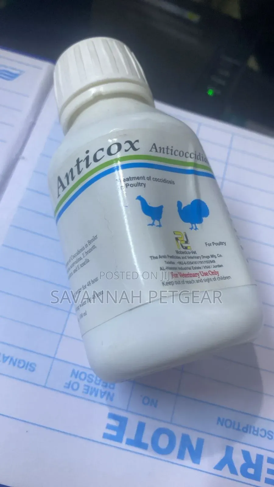 Anticox Anticoccidial Oral Solution Treat/Prevent Poultry Coccidiosis