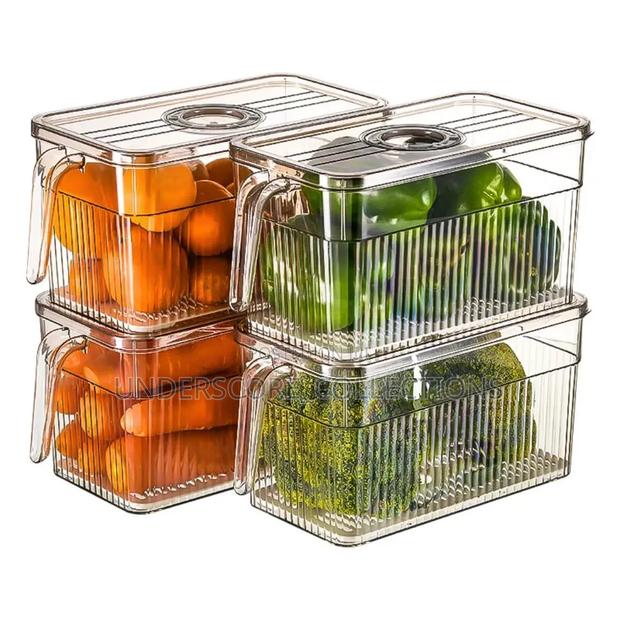 *Refrigerator Storage Box Food Grade PET Kitchen Fruit Vegetable - thumbnail 3