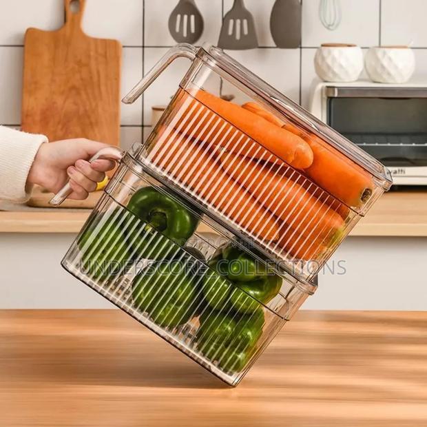 *Refrigerator Storage Box Food Grade PET Kitchen Fruit Vegetable - thumbnail 5