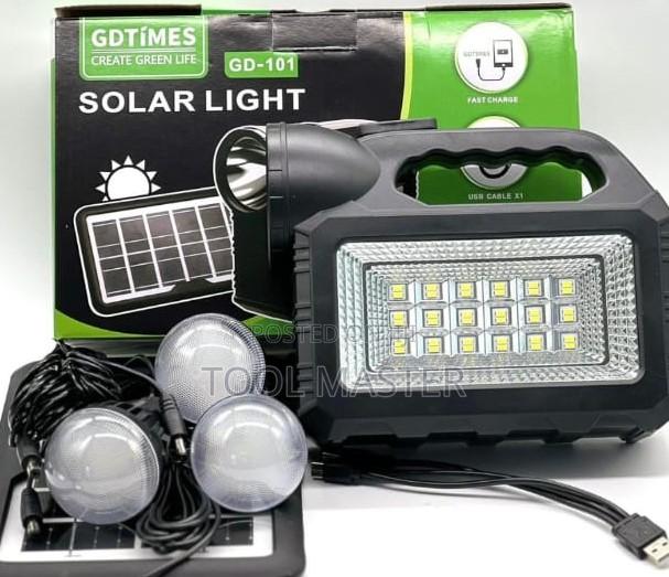 Portable Solar Lighting System 3 LedBulbs/GD-101 Solar Lighting System