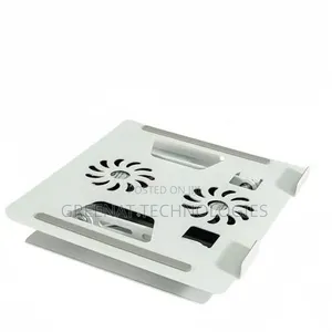 Adjustable Laptop Stand 360° Rotating Cooling Stand With Dual Fans