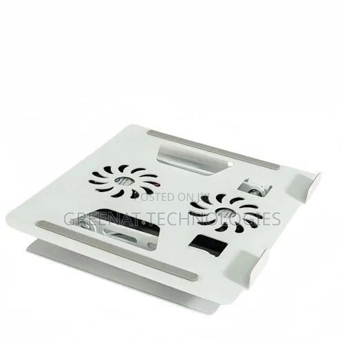 Adjustable Laptop Stand 360° Rotating Cooling Stand With Dual Fans