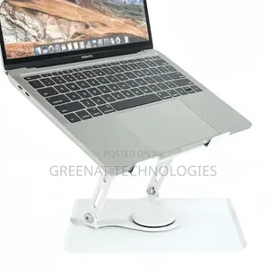 Adjustable Laptop Stand 360° Rotating Cooling Stand With Dual Fans