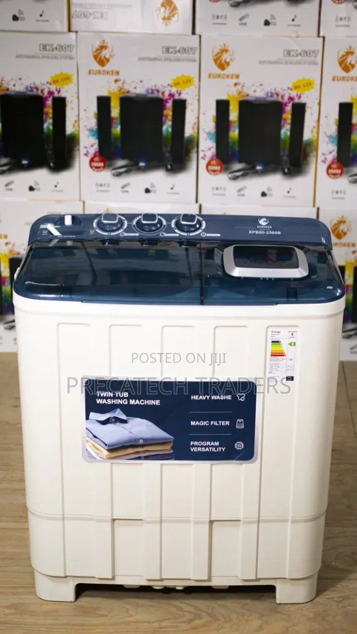 Euroken 8KG Twin Tub Semi Automatic Washing Machine