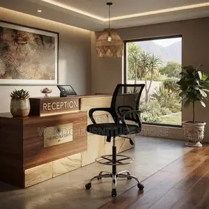 Office Chairs; Clerical Receptionist Chair With Long Adjustable Height