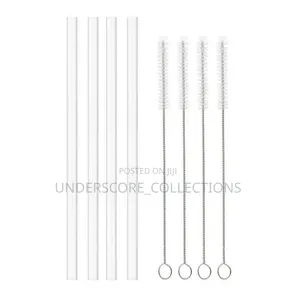 One Replaceable Straw With Cleaning Brush