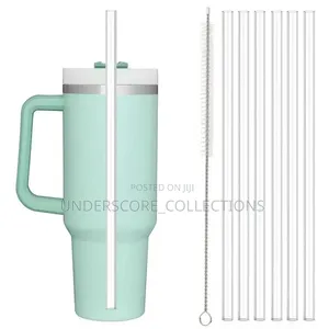 One Replaceable Straw With Cleaning Brush