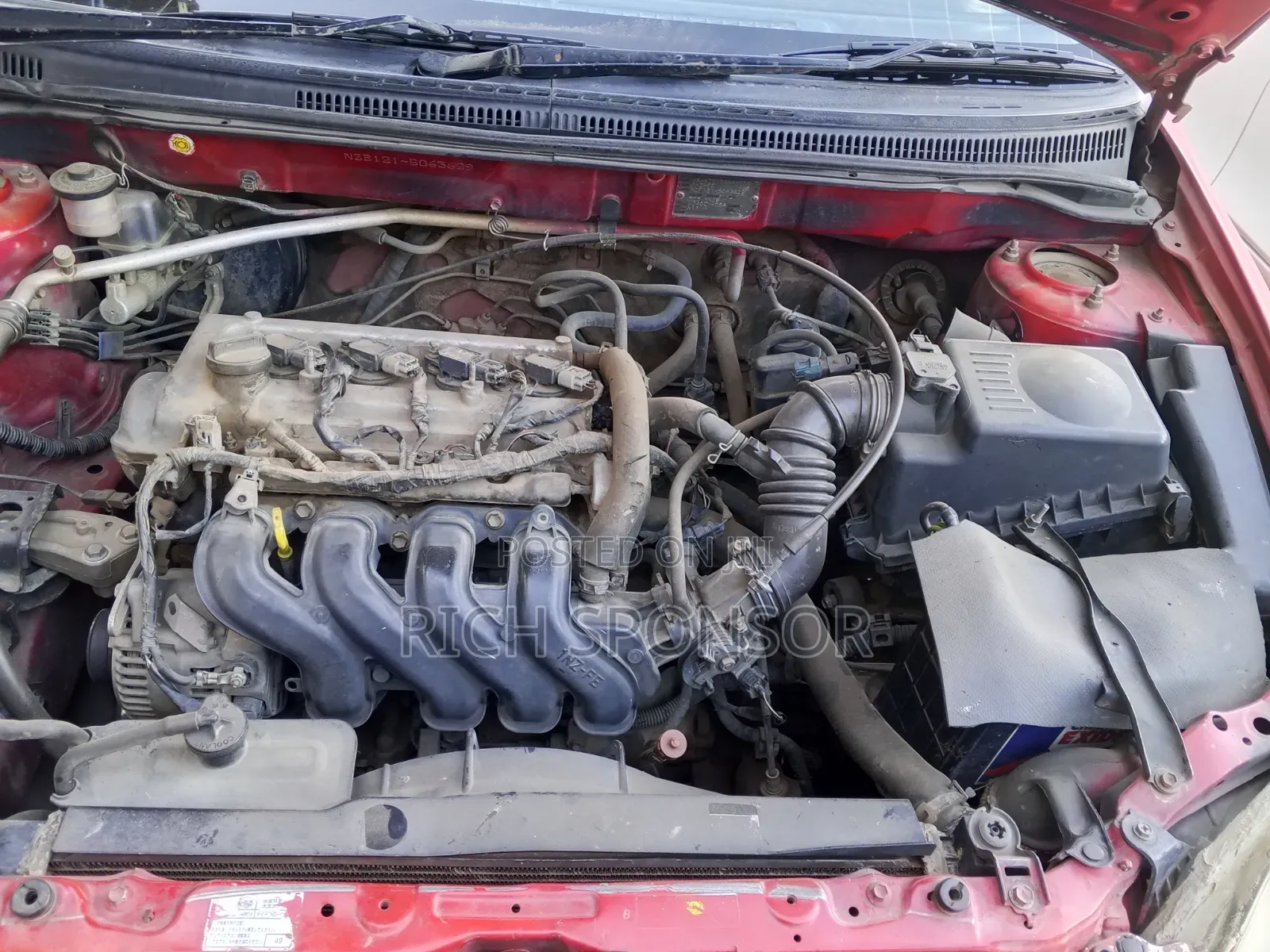 Toyota Corolla RunX 2003 Red