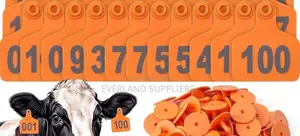 High-Visibility Ranch Ear Medium Tags - Numbered
