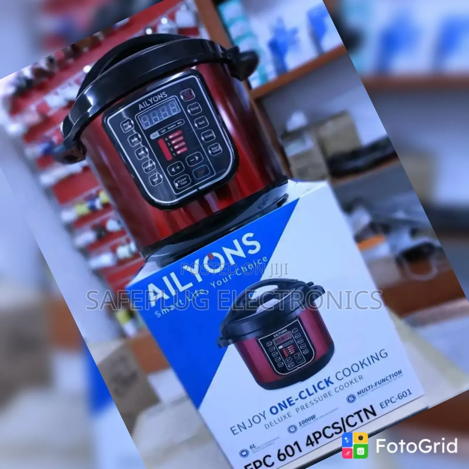 Ailyons 6-Litre Digital Pressure Cooker – Fast & Easy Cooking