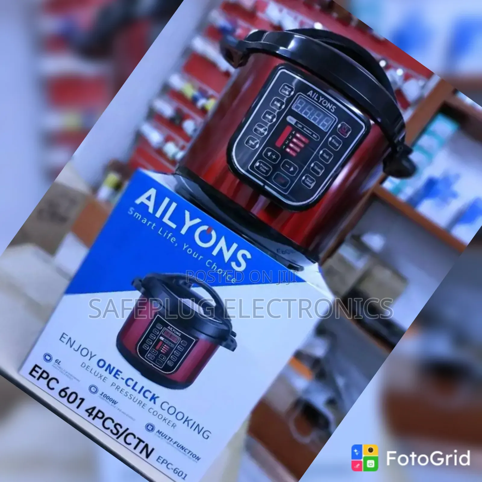 Ailyons 6-Litre Digital Pressure Cooker – Fast & Easy Cooking
