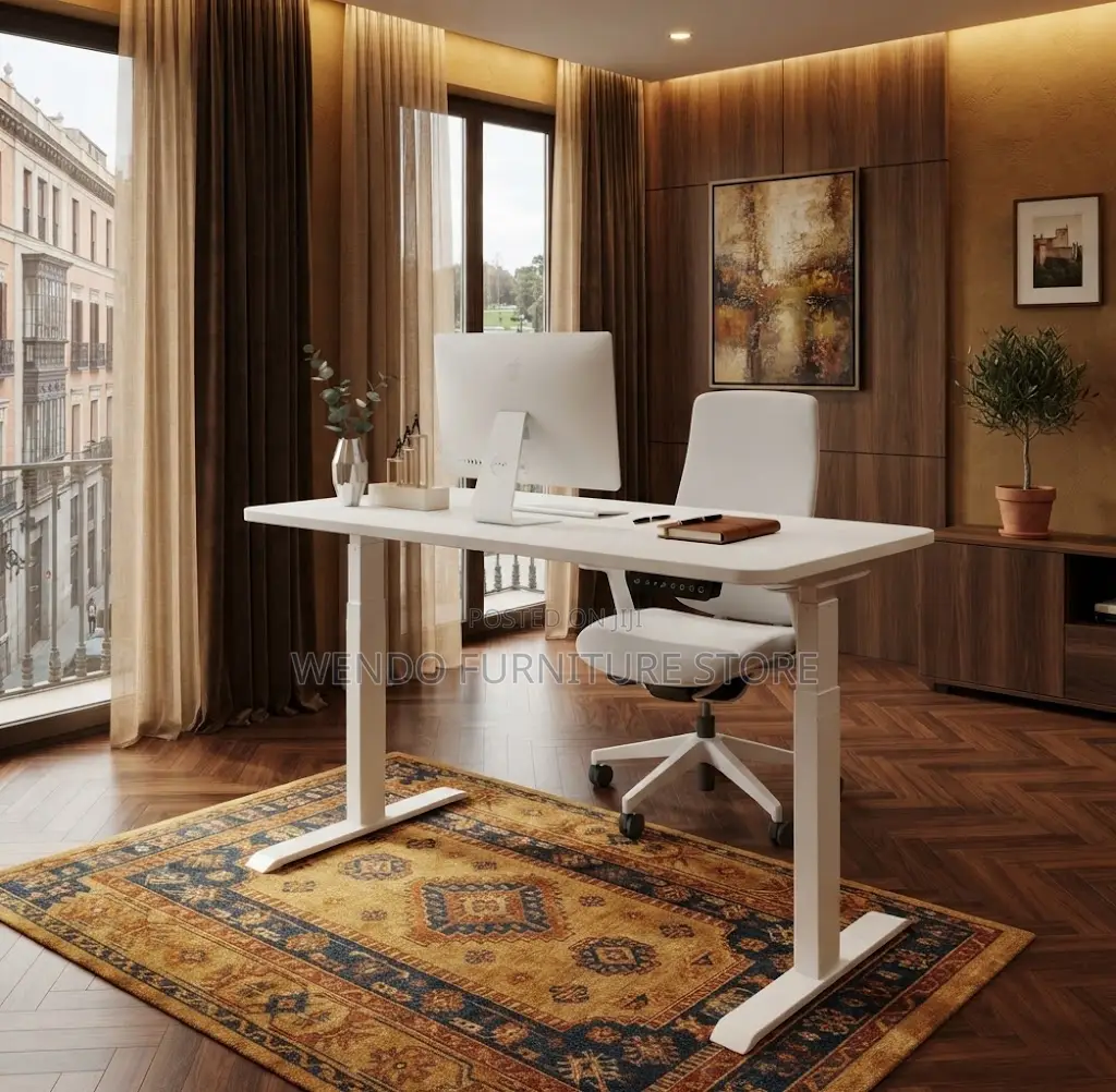 Office Desks; Powered 1.4 Meters Adjustable Gamers Desk
