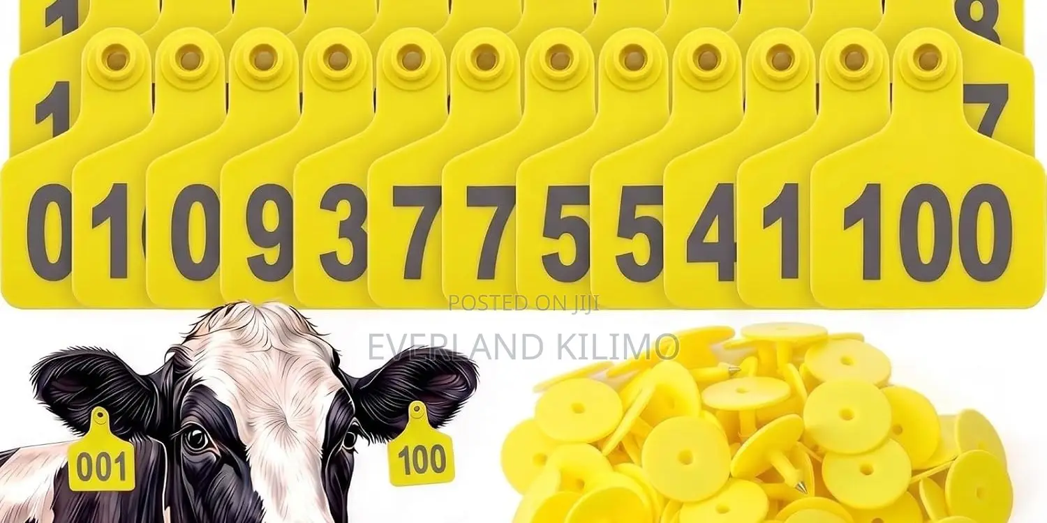Flexible Livestock Medium Ear Tags With Long-Lasting Numbering