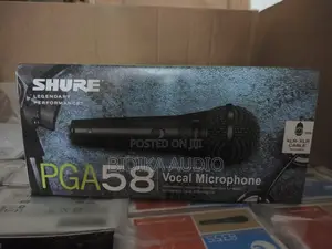 Shure PGA58 Cardioid Dynamic Handheld Vocal Microphone With XLR Cable