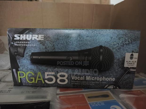 Shure PGA58 Cardioid Dynamic Handheld Vocal Microphone With XLR Cable