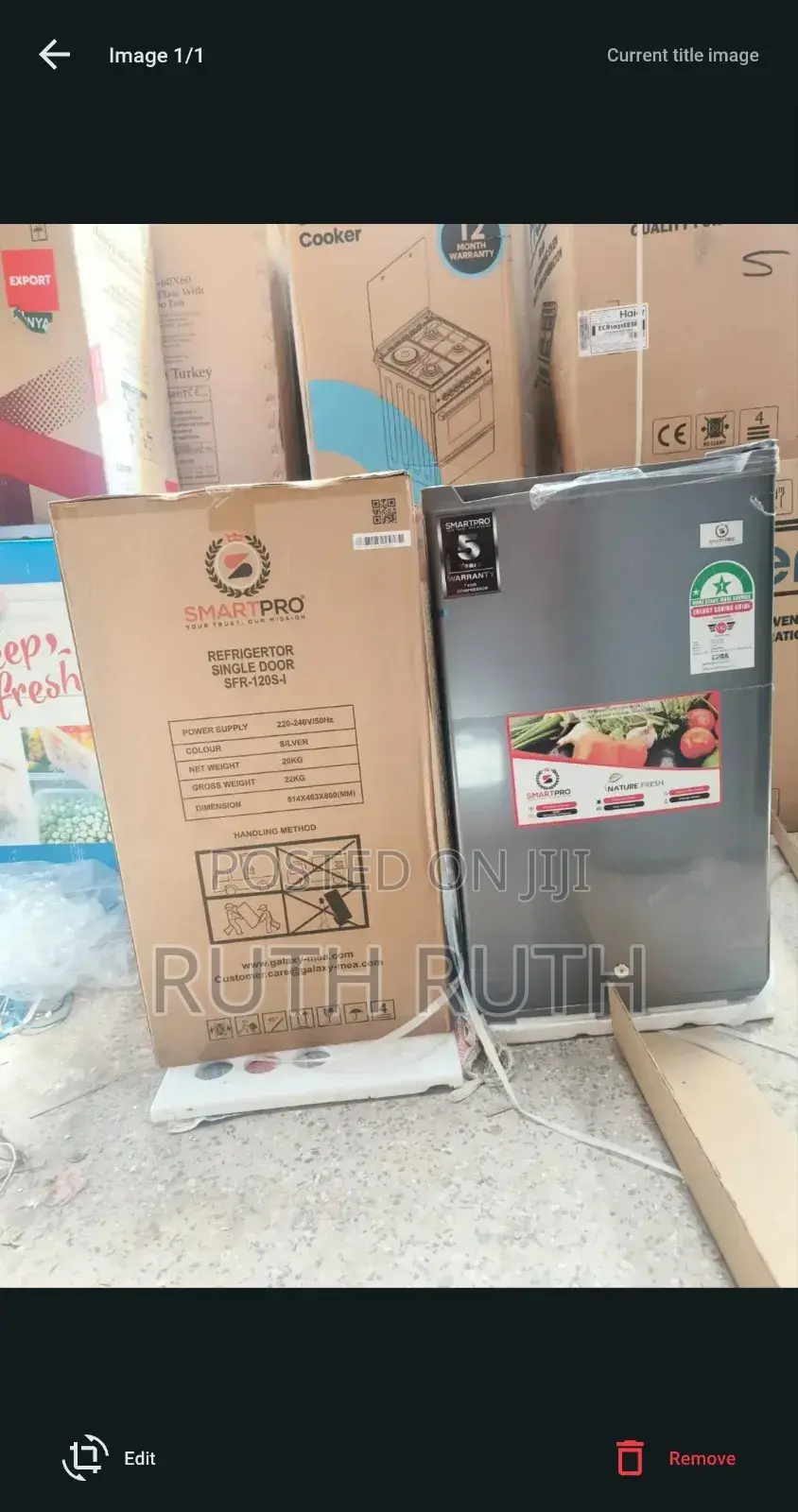Smart Pro SFR-120s-I Single Door Refrigerator