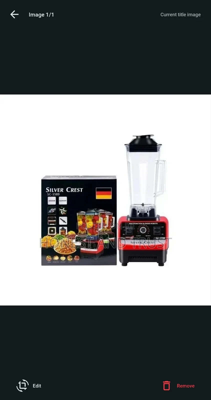 Silver Crest Blender