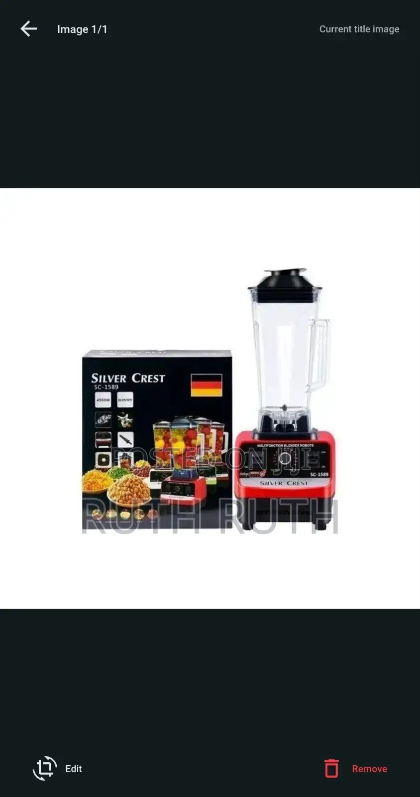 Silver Crest Blender
