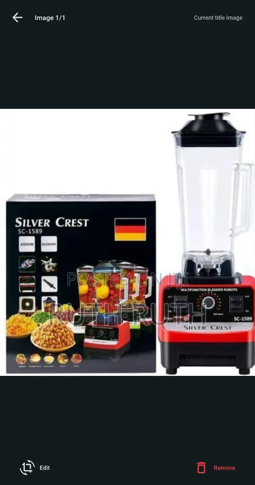 Silver Crest Blender