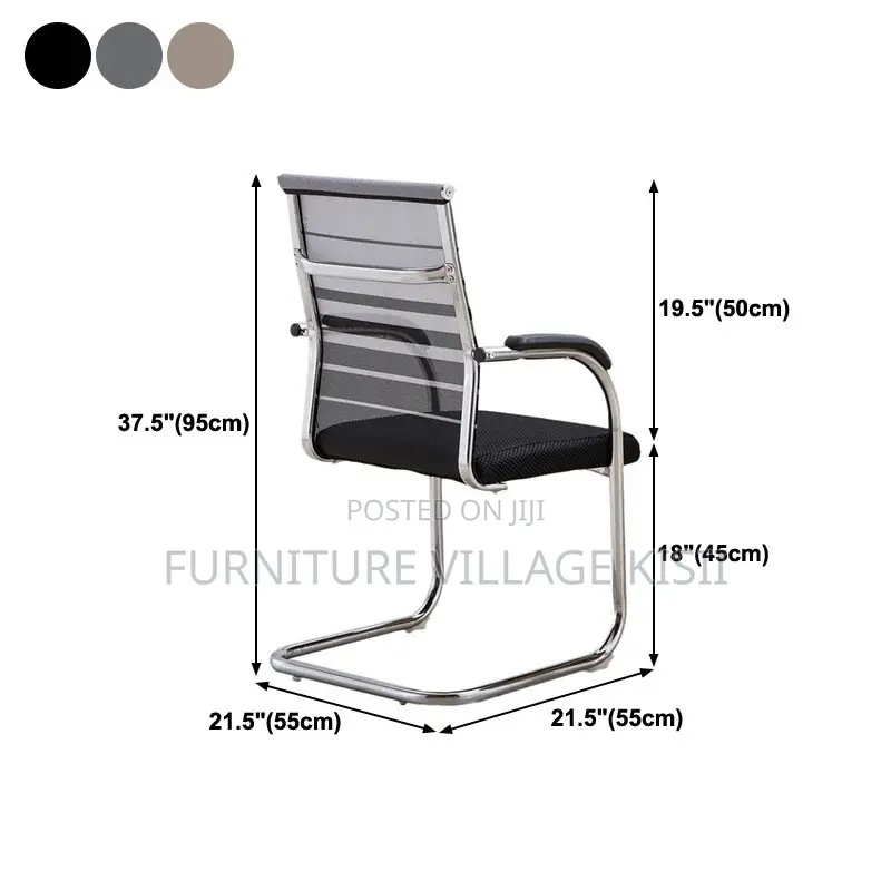 Office Chair ;Black Mesh Boardroom Chair