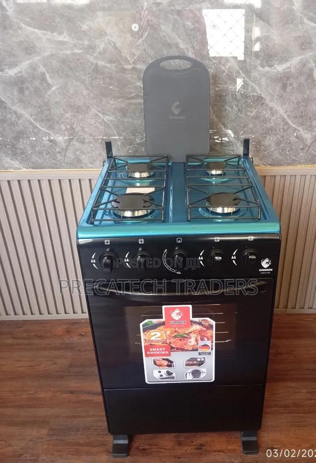 Euroken 4 Gas Burner Standing Cooker With Oven