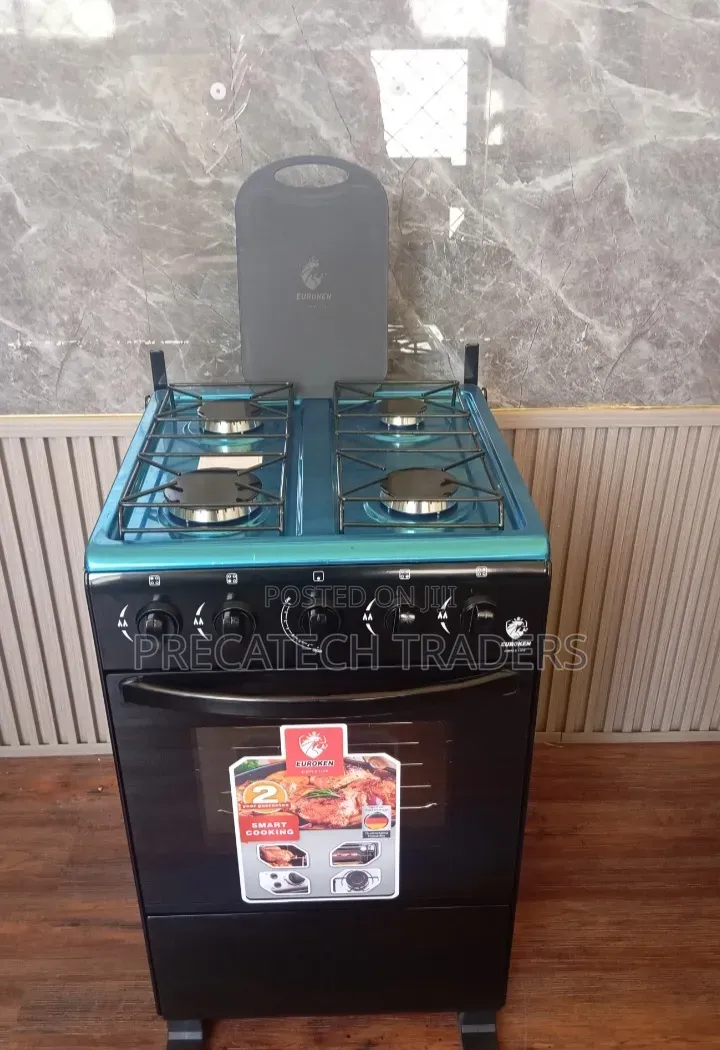 Euroken 4 Gas Burner Standing Cooker With Oven