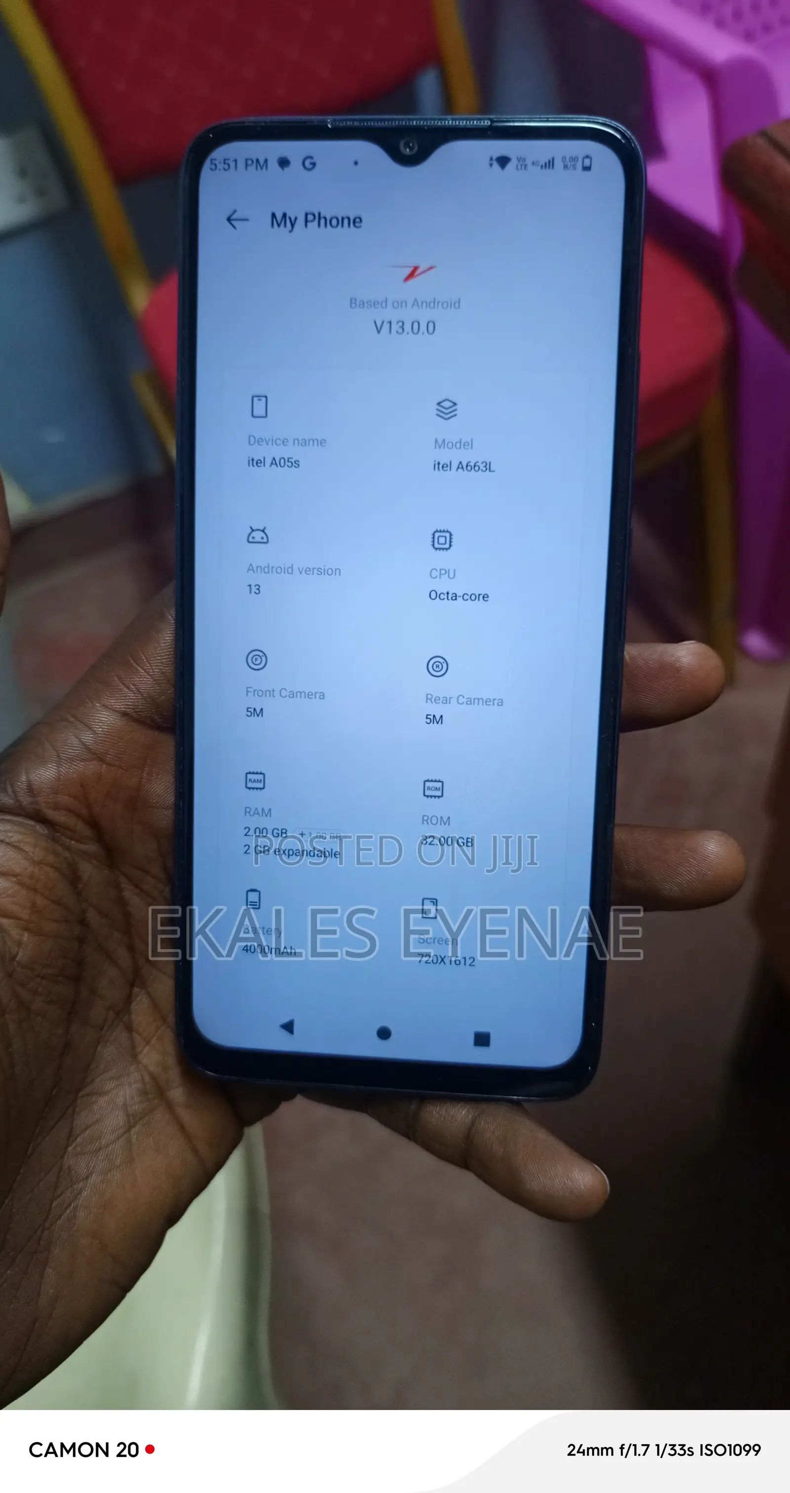 Itel A05s 32 GB Blue