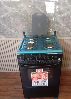 Euroken 4 Burner Gas Cooker – Black
