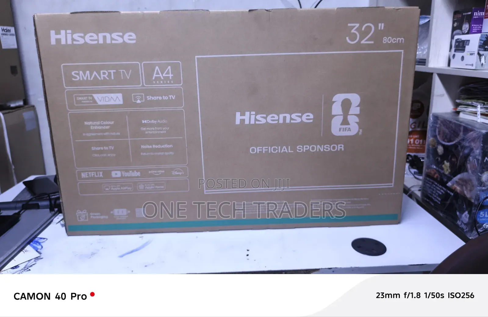 Hisense 32" Smart TV A4 Series Frameless Design Smart Vidaa