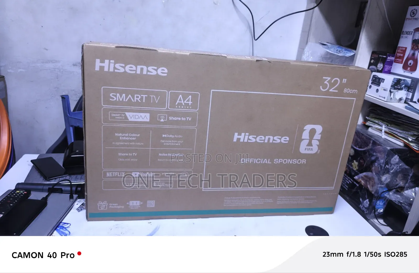Hisense 32" Smart TV A4 Series Frameless Design Smart Vidaa