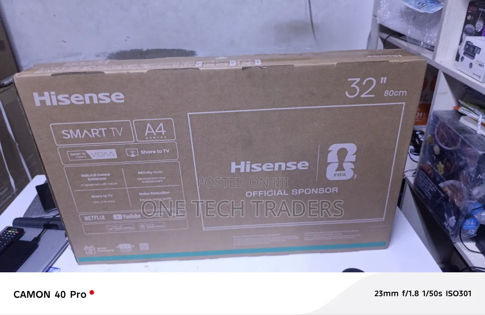 Hisense 32" Smart TV A4 Series Frameless Design Smart Vidaa