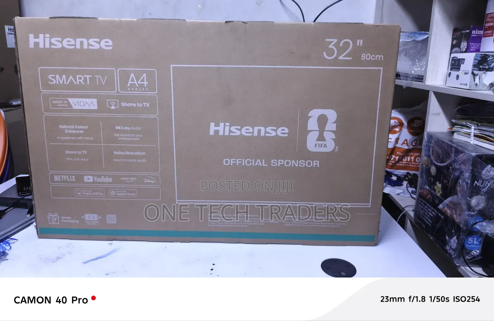 Hisense 32" Smart TV A4 Series Frameless Design Smart Vidaa