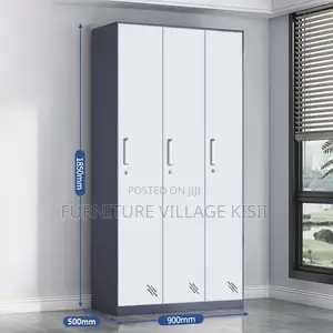 Office Cabinet ; 3-Door Metallic Office Storage Cabinet