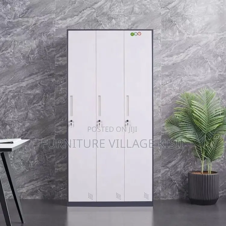 Office Cabinet ; 3-Door Metallic Office Storage Cabinet